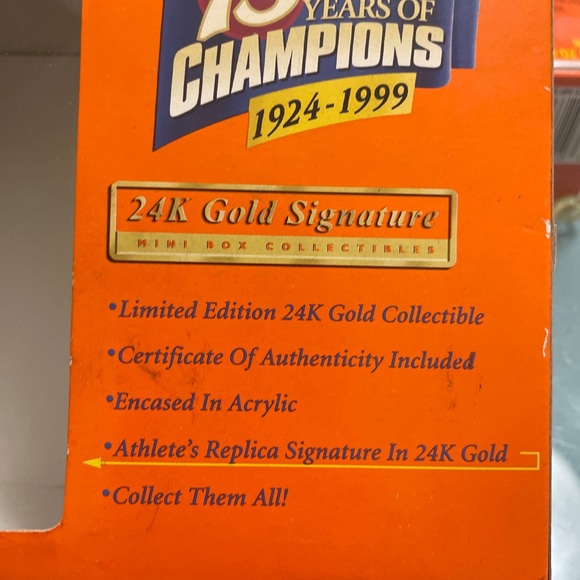 Wheaties TIGER WOODS Cereal Box And Mini Box Limited Edition 24K Gold Signature - Picture 8 of 16